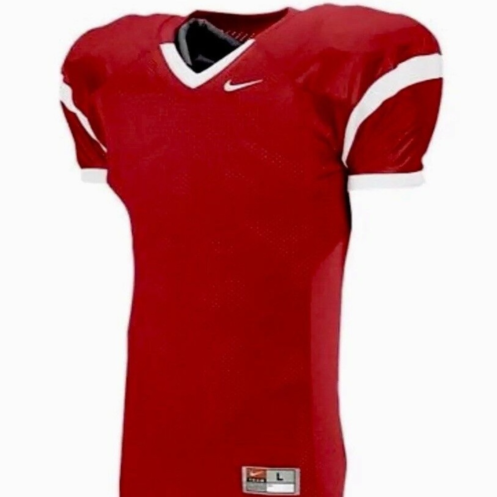 Nike Football Jersey Men's Size Large Red White Style 616519 New With Ta…